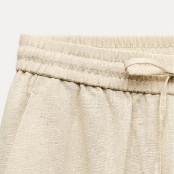 Linen Blend Straight Pants by Zara - Picture 9 of 9